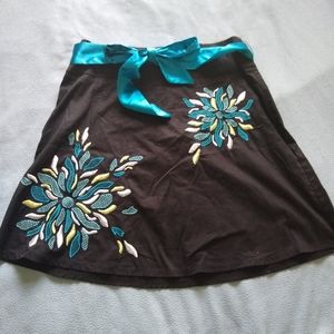 Black skirt with blue details